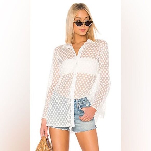 LPA Yvette Shirt in White - Picture 1 of 4